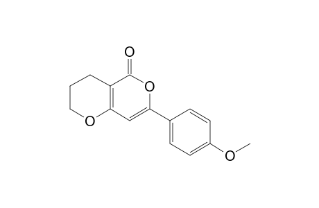 3,4-DIHYDRO-7-(4-METHOXYPHENYL)-2H,5H-PYRANO-[4,3-B]-PYRAN-5-ONE