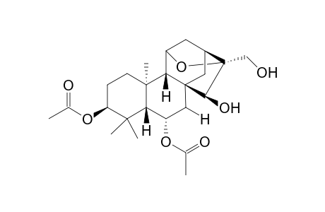 3-.beta.,6.alpha.-Diacetoxy-15.beta.,17-dihydroxy-11.beta.,16.beta.-epoxy-ent-kaurane [melissoidesins J]