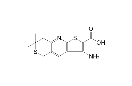 5H-thieno[2,3-b]thiopyrano[3,4-e]pyridine-2-carboxylic acid, 3-amino-7,8-dihydro-7,7-dimethyl-