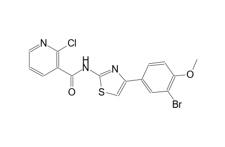 N-[4-(3-bromo-4-methoxyphenyl)-1,3-thiazol-2-yl]-2-chloronicotinamide