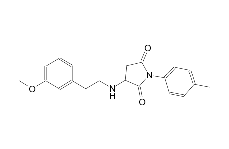 3-{[2-(3-methoxyphenyl)ethyl]amino}-1-(4-methylphenyl)-2,5-pyrrolidinedione