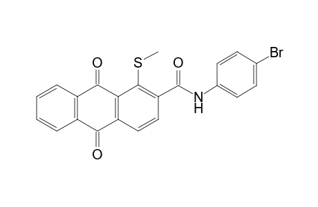 N-(4-bromophenyl)-1-(methylthio)-9,10-dioxo-2-anthracenecarboxamide