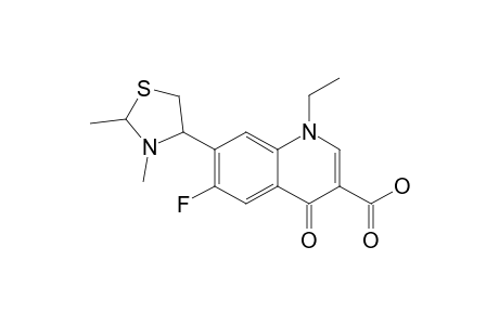 7-(2,3-DIMETHYL-4-IMIDAZOLIDINYL)-1-ETHYL-6-FLUORO-1,4-DIHYDRO-4-OXOQUINOLINE-3-CARBOXYLIC-ACID;ISOMER-#1