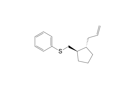 trans-1-((Phenylthio)methyl)-2-(2-propenyl)cyclopentane