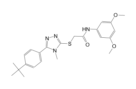 2-{[5-(4-tert-butylphenyl)-4-methyl-4H-1,2,4-triazol-3-yl]sulfanyl}-N-(3,5-dimethoxyphenyl)acetamide