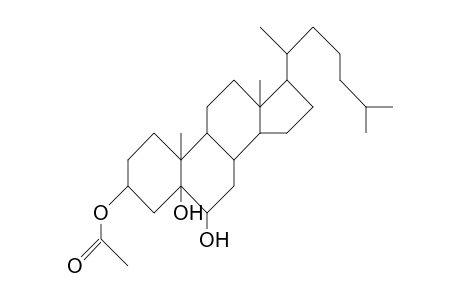 5a-Cholestane-3b,5,6a-triol 3-acetate