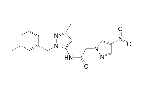 1H-Pyrazole-1-acetamide, N-[3-methyl-1-[(3-methylphenyl)methyl]-1H-pyrazol-5-yl]-4-nitro-