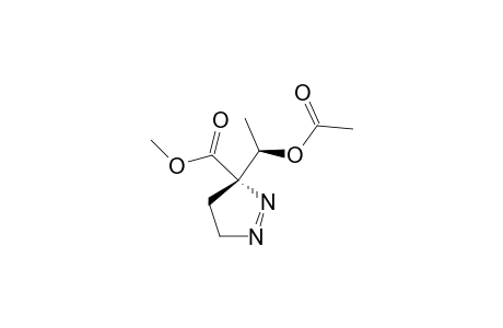 ANTI-3-CARBOMETHOXY-3-(1'-ACETOXYETHYL)-1-PYRAZOLINE;MINOR_STEREOMER