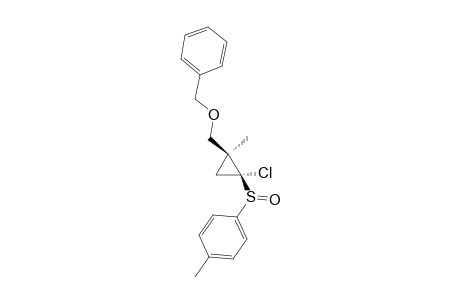 1-{[(1R*,2S*)-2-(Benzyloxymethyl)-1-chloro-2-methylcyclopropyl]sulfinyl}-4-methylbenzene