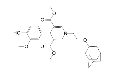 1-[2-(1-adamantyloxy)ethyl]-4-(4-hydroxy-3-methoxy-phenyl)-4H-pyridine-3,5-dicarboxylic acid dimethyl ester