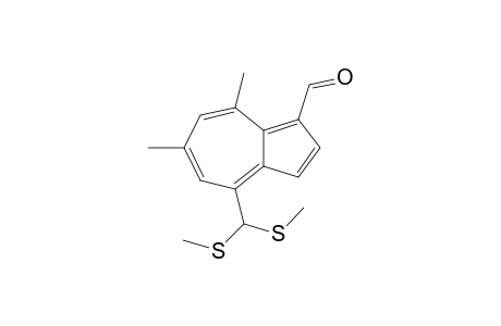 4-[bis(Methylthio)methyl]-6,8-dimethylazulene-1-carbaldehyde