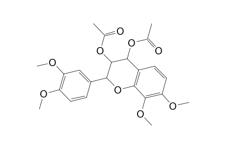 2H-1-Benzopyran-3,4-diol, 2-(3,4-dimethoxyphenyl)-3,4-dihydro-7,8-dimethoxy-, diacetate, [2R-(2.alpha.,3.alpha.,4.alpha.)]-