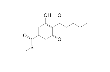 3-Cyclohexene-1-carbothioic acid, 3-hydroxy-5-oxo-4-(1-oxopentyl)-,S-ethyl ester