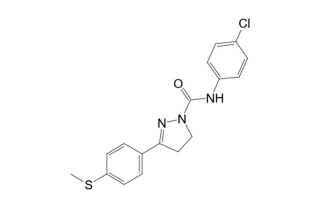4'-chloro-3-[p-(methylthio)phenyl]-2-pyrazoline-1-carboxanilide