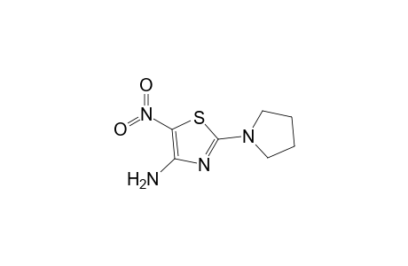 4-Amino-5-nitro-2-(1-pyrrolidinyl)-1,3-thiazole
