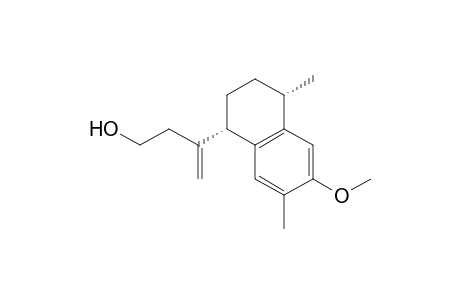 3-[(1S,4S)-6-methoxy-4,7-dimethyl-tetralin-1-yl]but-3-en-1-ol