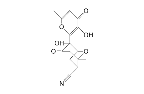 endo-Cyano-(deoxykojic acid-acrylonitrile)-adduct