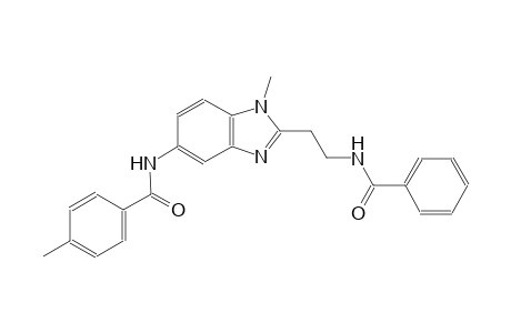 N-{2-[2-(benzoylamino)ethyl]-1-methyl-1H-benzimidazol-5-yl}-4-methylbenzamide