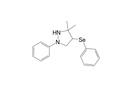 3,3-Dimethyl-1-phenyl-4-(phenylseleno)pyrazolidine