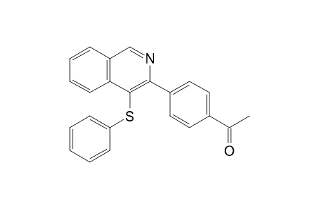 1-{4-[4-(Phenylthio)isoquinolin-3-yl]phenyl}ethanone