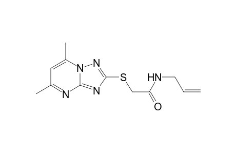 Acetamide, N-allyl-2-(5,7-dimethyl-[1,2,4]triazolo[1,5-a]pyrimidin-2-ylsulfanyl)-