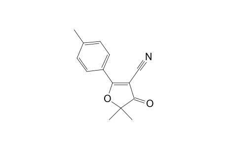5,5-Dimethyl-2-(4-methylphenyl)-4-oxo-4,5-dihydro-3-furancarbonitrile