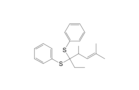 2,4-Dimethyl-5,5-bis(phenylthio)hept-2-ene