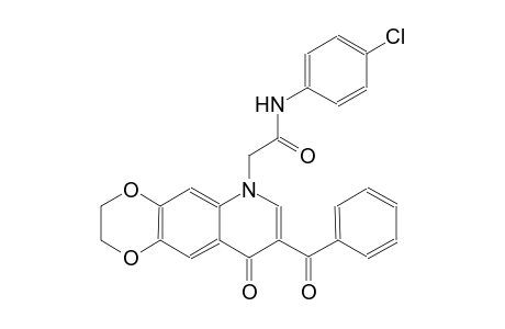 [1,4]dioxino[2,3-g]quinoline-6-acetamide, 8-benzoyl-N-(4-chlorophenyl)-2,3,6,9-tetrahydro-9-oxo-