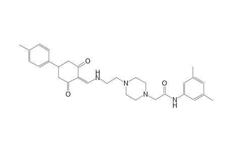 1-piperazineacetamide, N-(3,5-dimethylphenyl)-4-[2-[[[4-(4-methylphenyl)-2,6-dioxocyclohexylidene]methyl]amino]ethyl]-