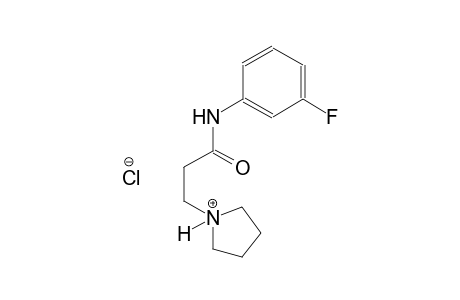pyrrolidinium, 1-[3-[(3-fluorophenyl)amino]-3-oxopropyl]-, chloride