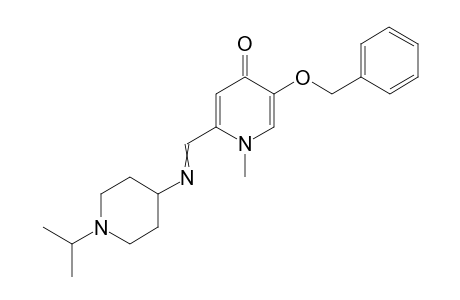 5-(Benzyloxy)-2-((1-isopropylpiperidin-4-ylimino)methyl)-1-methylpyridin-4(1H)-one