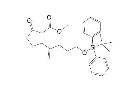 Methyl 2-{1'-(3"-t-butyldiphenylsilyloxy)propyl]vinyl}-5-oxocyclopentanecarboxylate