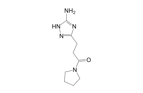 3-(5-Amino-1H-1,2,4-triazol-3-yl)-1-(pyrrolidin-1-yl)propan-1-one