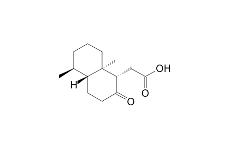 1-Naphthaleneacetic acid, decahydro-5,8a-dimethyl-2-oxo-, [1R-(1.alpha.,4a.beta.,5.beta.,8a.alpha.)]-