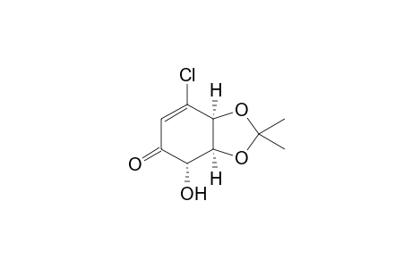 (4S,5S,6S)-3-Chloro-4,5-isopropylidenedioxy-6-hydroxycyclohex-2-en-1-one