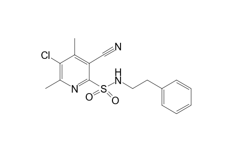 5-Chloro-3-cyano-4,6-dimethyl-N-(2-phenylethyl)-2-pyridinesulfonamide