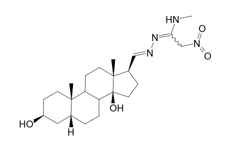 (E)-17.beta.-[[[1-(Methylamino)-2-nitroethenyl]hydranono]methyl]-5.beta.-androstane-3.beta.,14.beta.-diol