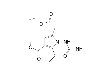 5-Ethoxycarbonylmethyl-2-ethyl-1-ureido-1H-pyrrole-3-carboxylic acid methyl ester