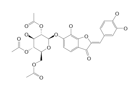 (Z)-6-O-(2'',4'',6''-TRIACETYL-BETA-D-GLUCOPYRANOSYL)-6,7,3',4'-TETRAHYDROXY-AURONE