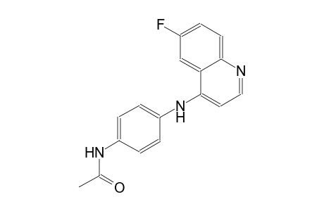 acetamide, N-[4-[(6-fluoro-4-quinolinyl)amino]phenyl]-
