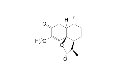 [15-13C]-Dihydro-epi-deoxy-3-oxoarteannuin B