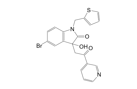 2H-indol-2-one, 5-bromo-1,3-dihydro-3-hydroxy-3-[2-oxo-2-(3-pyridinyl)ethyl]-1-(2-thienylmethyl)-