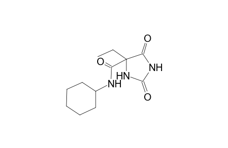 N-cyclohexyl-4-ethyl-2,5-bis(oxidanylidene)imidazolidine-4-carboxamide
