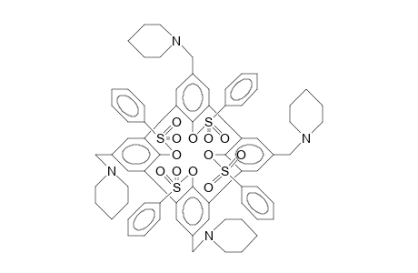 5,11,17,23-Tetrakis(N-piperidino-methyl)-25,26,27,28-tetrakis([4-bromo-phenylsulfonyl]-oxy)-calix(4)arene