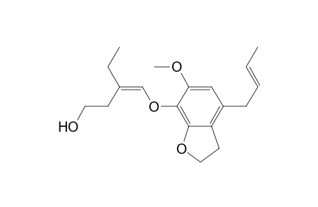 4-(2-Butenyl)-2,3-dihydro-6,7-dimethoxy-5-hydroxy-3-pentylidenebenzofuran