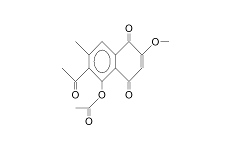 5-Acetoxy-6-acetyl-2-methoxy-7-methyl-naphthalen E-1,4-dione