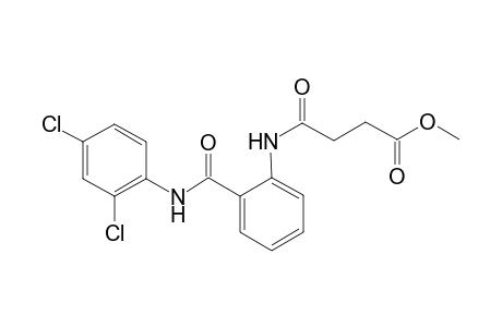 Butanoic acid, 4-[[2-[[(2,4-dichlorophenyl)amino]carbonyl]phenyl]amino]-4-oxo-, methyl ester