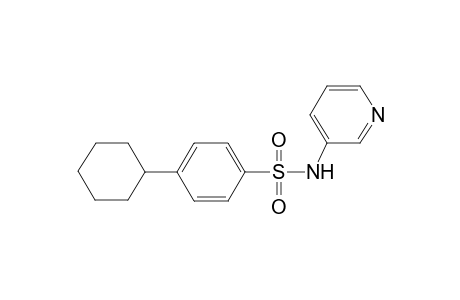 Benzenesulfonamide, 4-cyclohexyl-N-(3-pyridyl)-