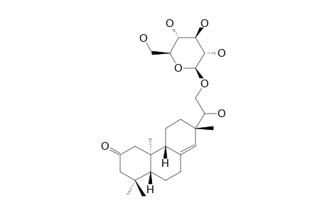 ent-2-oxo-15,16-dihydroxypimar-8(14)-en-16-O-.beta.-glucopyranoside