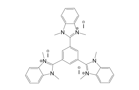 2-[3,5-bis(1,3-dimethylbenzimidazol-1-ium-2-yl)phenyl]-1,3-dimethylbenzimidazol-1-ium triiodide